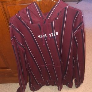 Hollister Striped Men’s XL Hoodie Sweatshirt